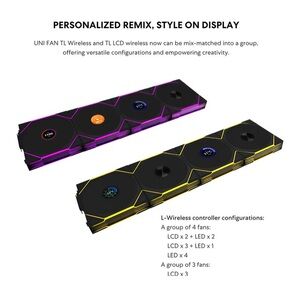 UNI FAN TL Wireless Controller - Black and Purple
